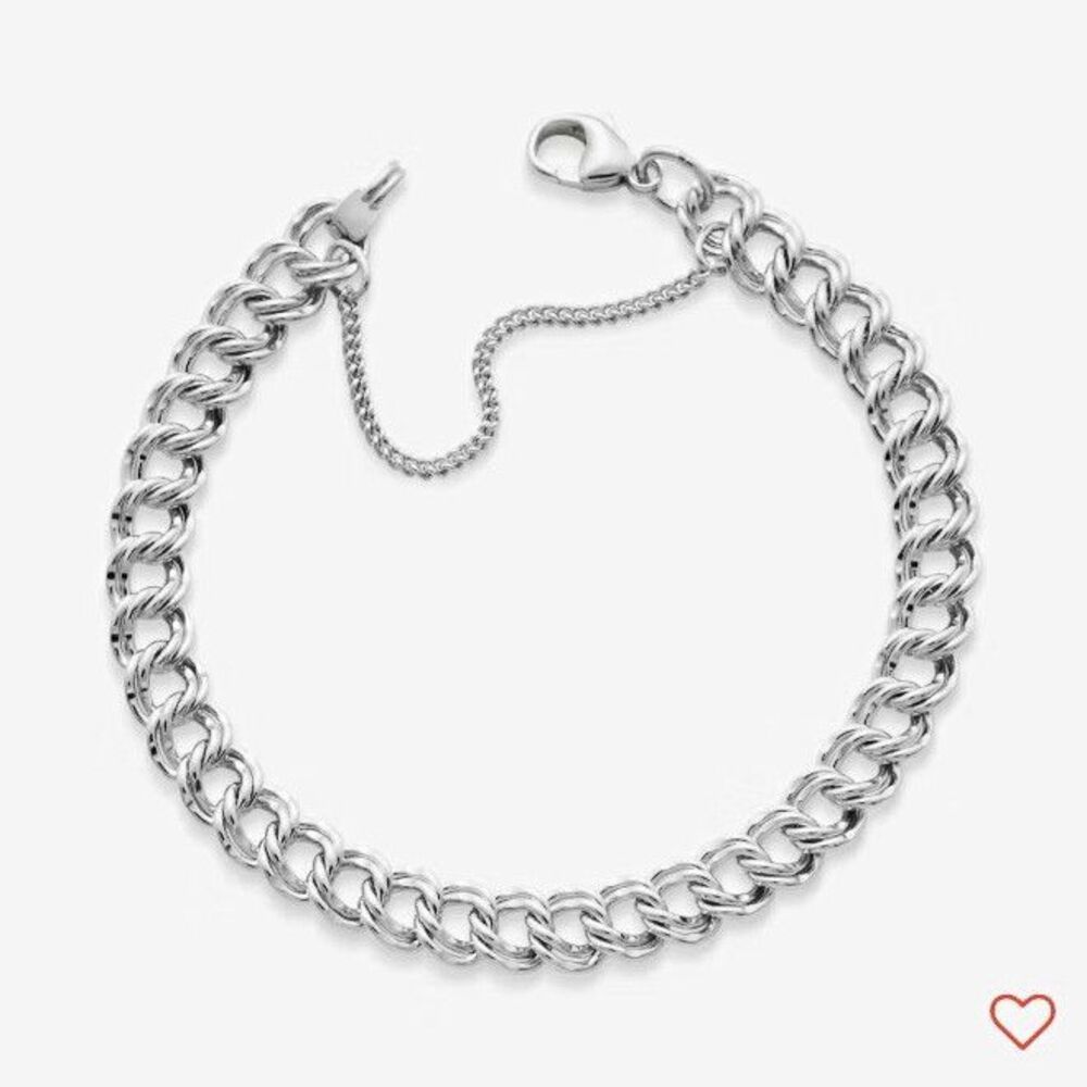 NWT James Avery Medium Curb Charm Bracelet(L)